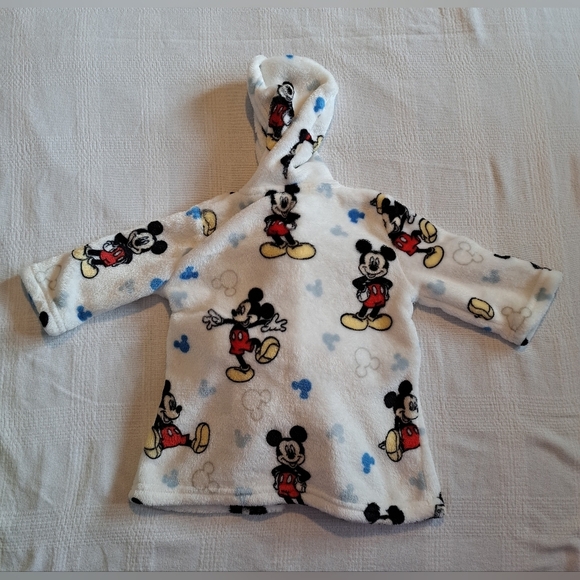Disney Baby 0-12 months house coat with mickey snuggly security blanket NWOT - Picture 5 of 6